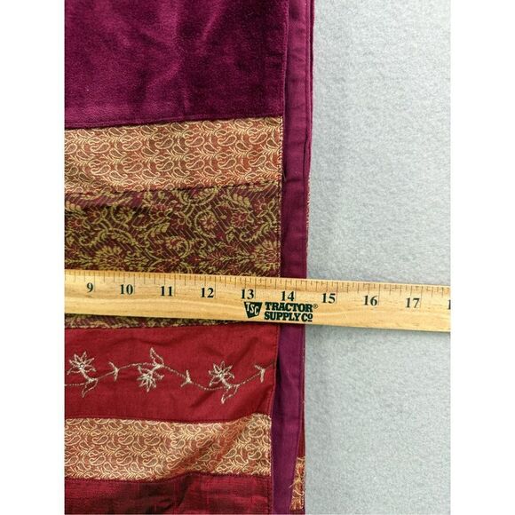 Crate & Barrel Arabesque Table Runner Moroccan Spice Reds Orange Gold 14” x 120” - Picture 5 of 7